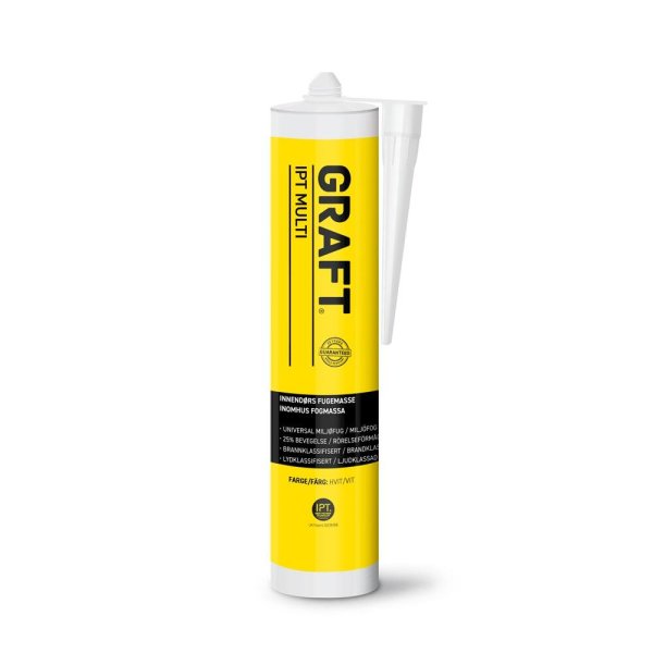 Zoom bilde av Brannfugemasse IPT Multi hvit (300 ml), Graft