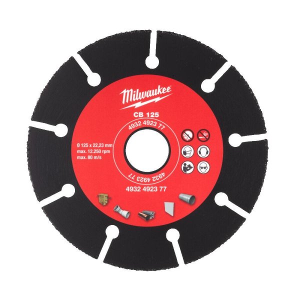 Zoom bilde av Milwaukee carbideskive 125mm