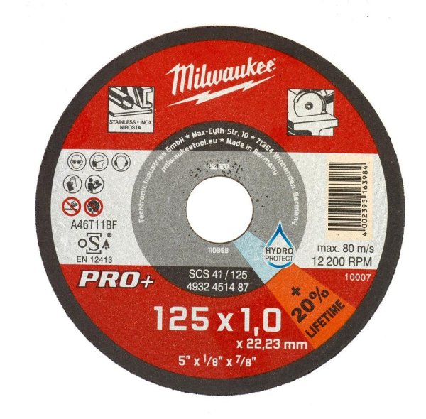Zoom bilde av Milwaukee kappskive SCS, 125mm