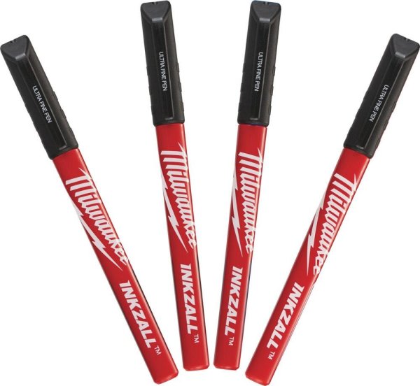 Zoom bilde av Merkepennsett Finspisset Svart, Milwaukee