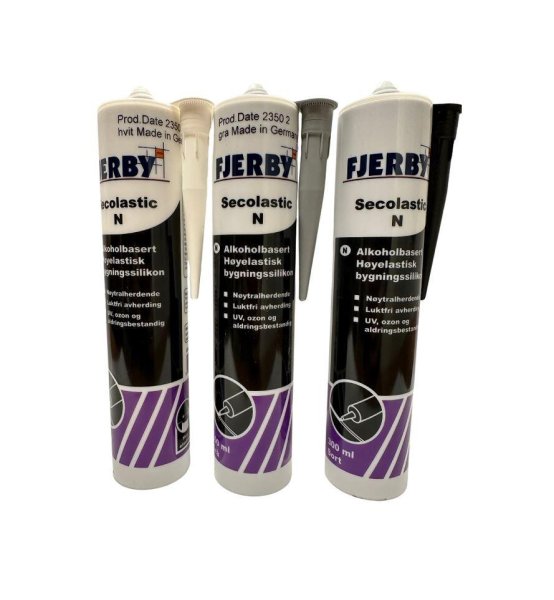 Zoom bilde av Secolastic N Silikon svart (300 ml), Fjerby