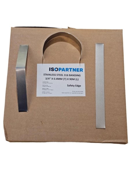 Zoom bilde av Strammebånd 19 mm (¾") x 0,4 mm, Safety E