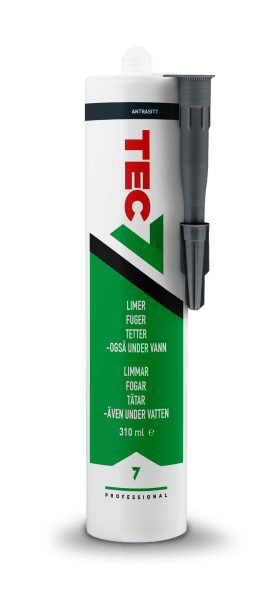Zoom bilde av Fugemasse Relekta antrasitt (310 ml), Tec7