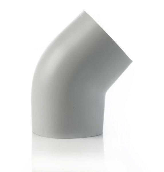 Zoom bilde av Bend 45° PVC grå Ø128 mm, Danmat