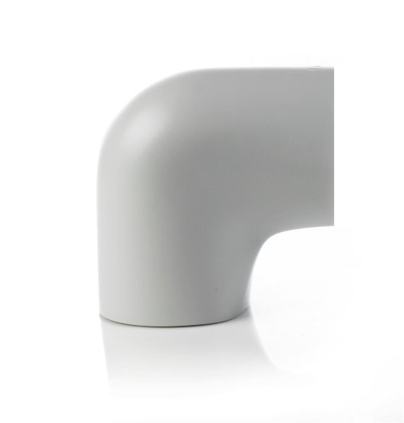 Zoom bilde av Bend 90° PVC grå 80 x 273 mm, Danmat